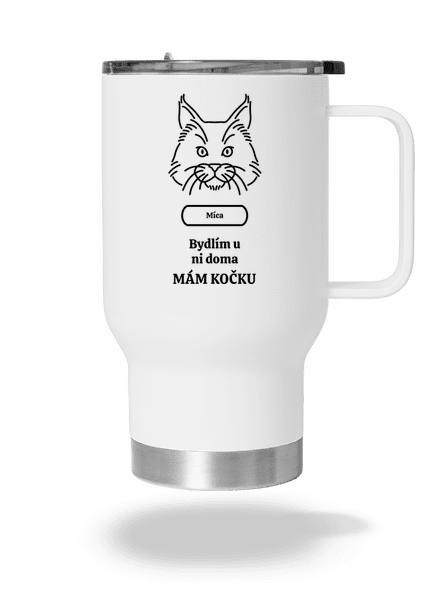 Nemôžem, mám mačku termohrnček White