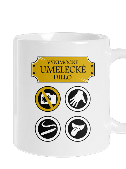 Umelecké dielo klasický hrnček White