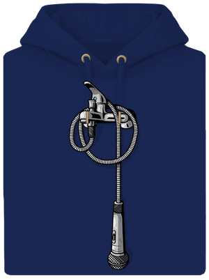 V sprche unisex mikina premium Navy