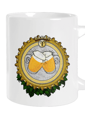 Pivný horoskop: Baran veľký hrnček White