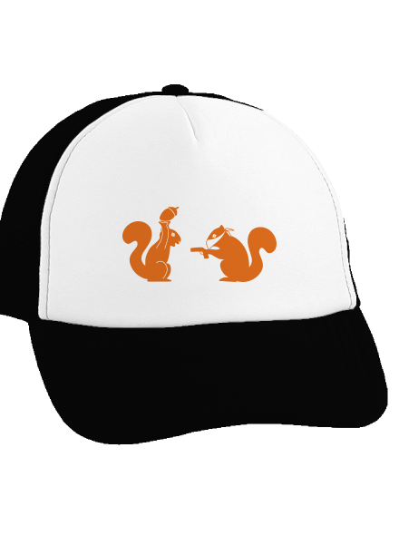 Veveričky šiltovka truckerka Black cap