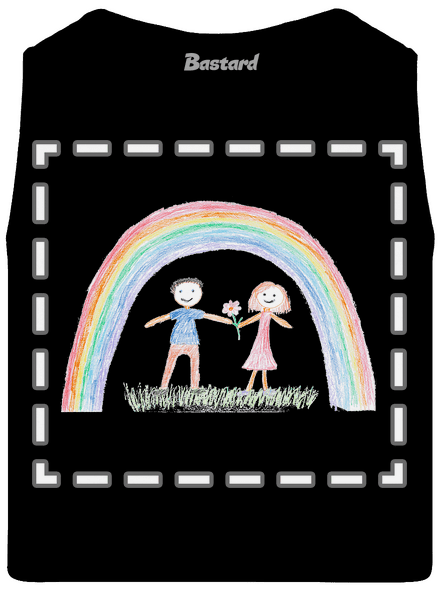 Detské kresby - Nahraj vlastnú pánske tielko Black