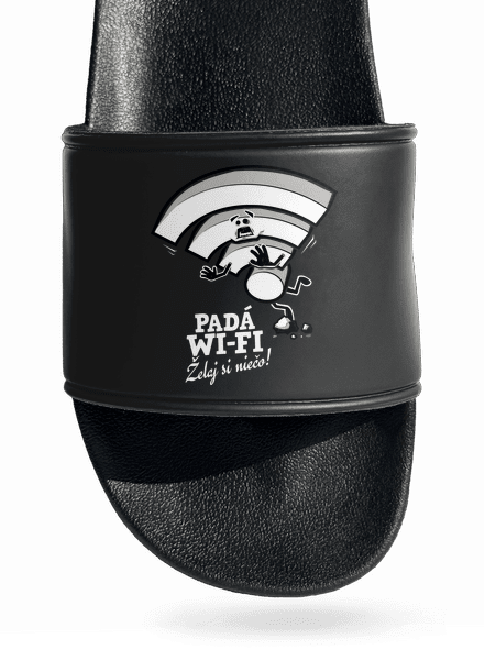 Padá wi-fi šľapky Black