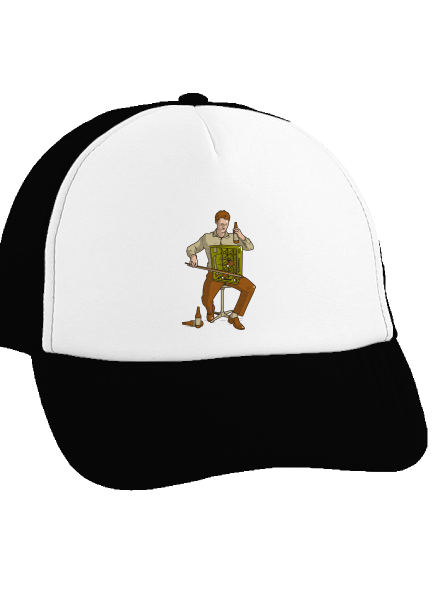 Basista šiltovka truckerka Black cap