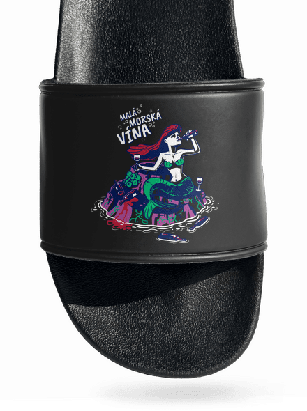 Malá mořská vína šľapky Black