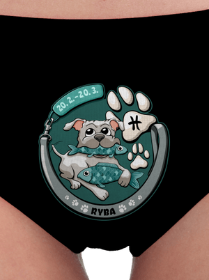 Psí horoskop: Ryba dámske nohavičky Black