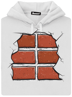 Tehly dámska mikina klokanka White