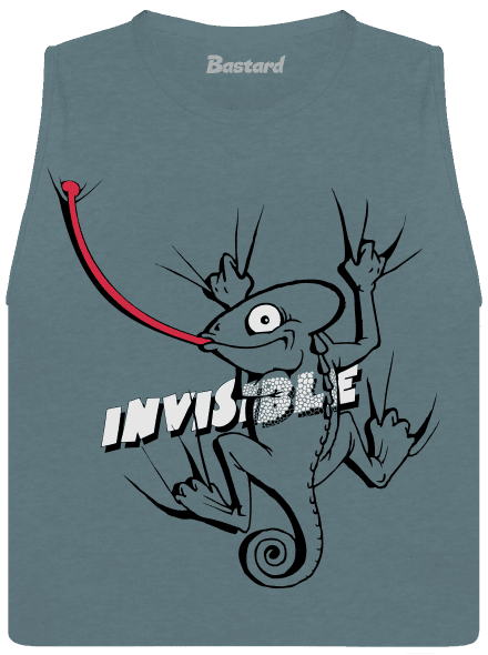 Invisible chameleon dámske tielko voľné Heather Deep Teal