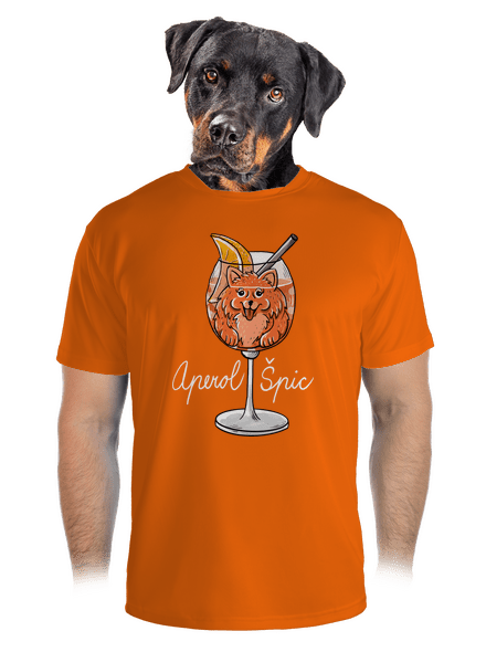 Aperol Špic pánske športové tričko Neon Orange