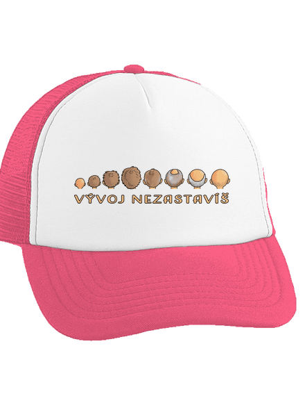 Vývoj nezastavíš šiltovka truckerka Fluorescent Pink cap