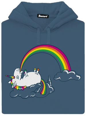 Tajomstvo dúhy dámska mikina klokanka Denim