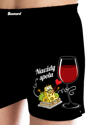 Navždy spolu pánske trenky Black