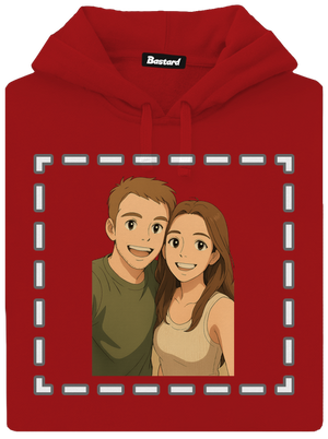 Ghibli efekt z vlastnej fotky dámska mikina klokanka Red Mal