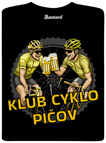 Klub cyklo pičov pánske dlhý rukáv Black