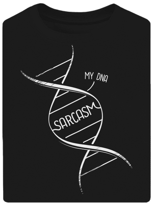 Sarcasm unisex tričko oversized Black