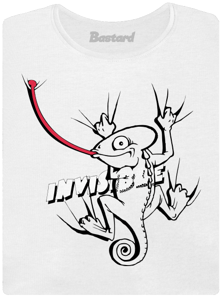 Invisible chameleon dámske tričko s lemom White