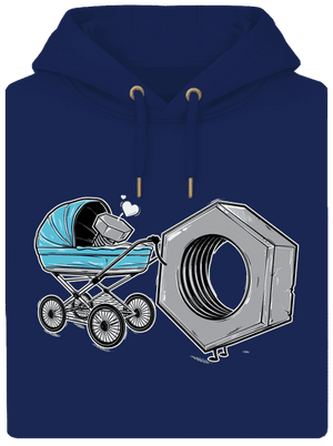 Správna matka unisex mikina premium Navy