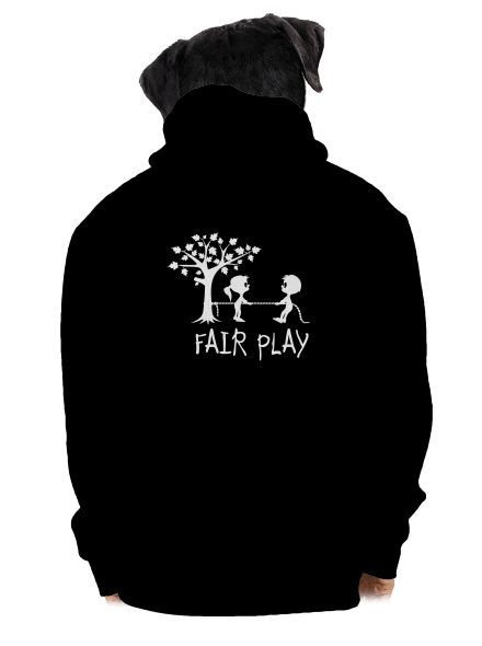Fair play pánska mikina na zips Black