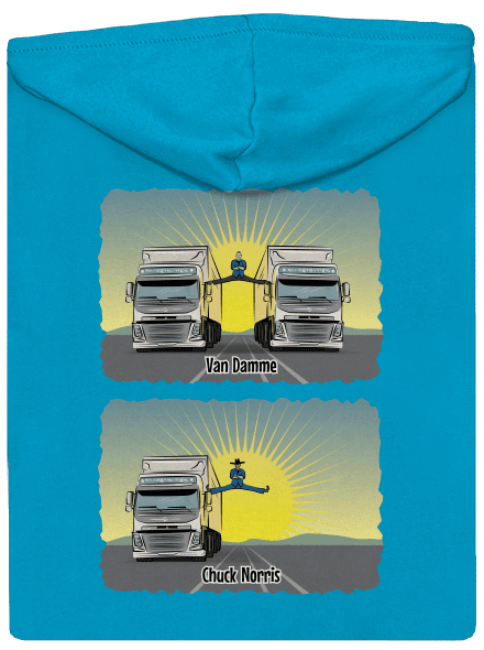 Chuck & Truck dámska mikina na zips Blue Atol