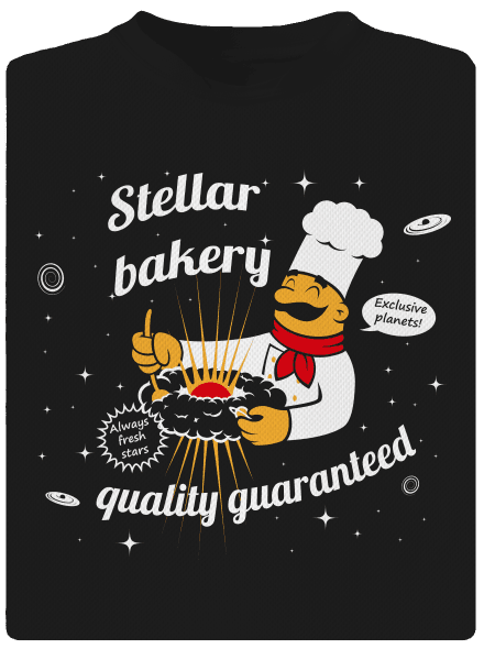 Stellar bakery pánske športové tričko Black