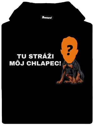 Tu strážim ja dámska mikina klokanka Black