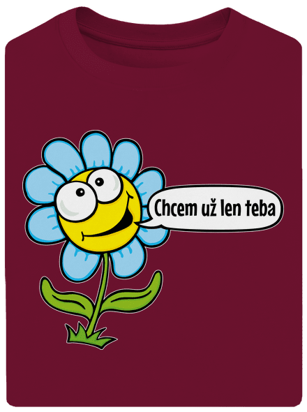 Chcem už len teba unisex tričko oversized Garnet