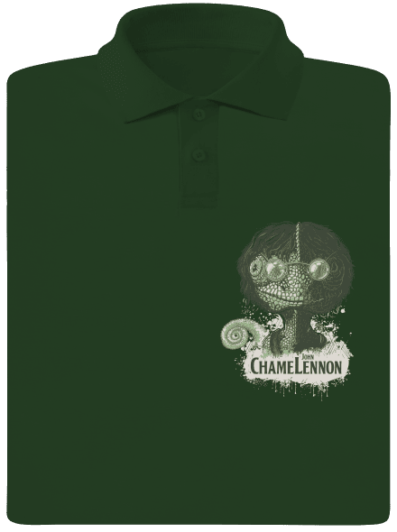 ChameLennon pánska polokošeľa Bottle Green Mal