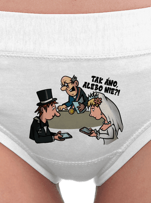 Svadobný obrad dámske nohavičky White