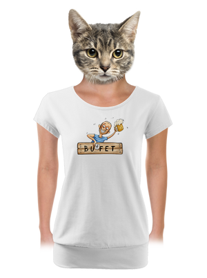 dámske tričko s lemom