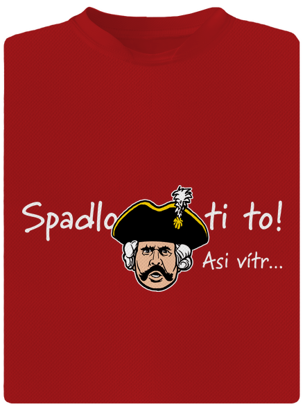 Spadlo ti to pánske športové tričko Red Mal