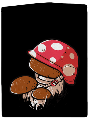 Hríb pánska mikina na zips Black