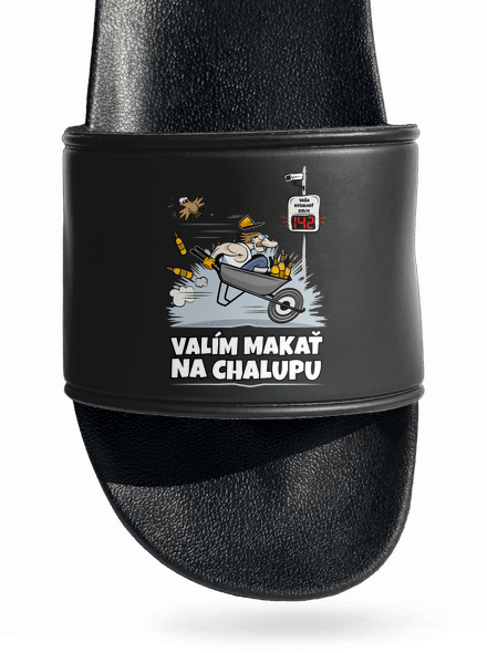 Valím na chalupu šľapky Black
