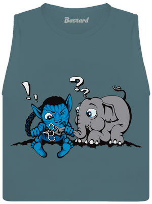 Error 501 dámske tielko voľné Heather Deep Teal