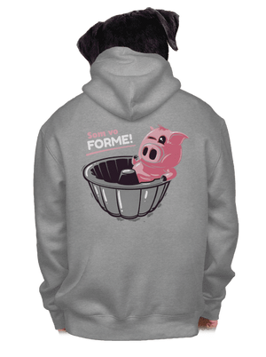 Vo forme pánska mikina na zips Light Melange