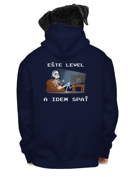 Ešte level pánska mikina na zips Navy