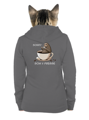 V presse dámska mikina na zips Steel Gray