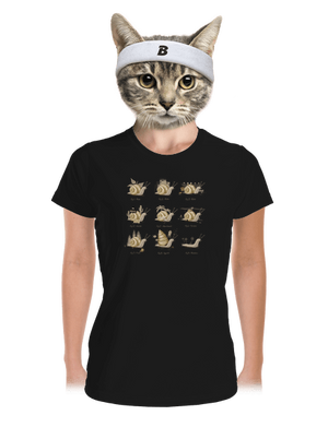 Sladký domov dámske športové tričko Black