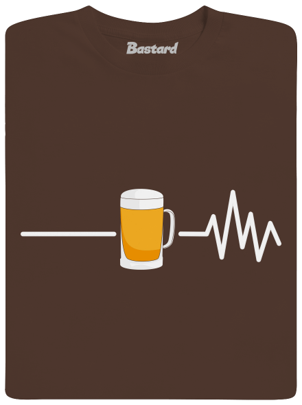 Beer help pánske tričko Brown
