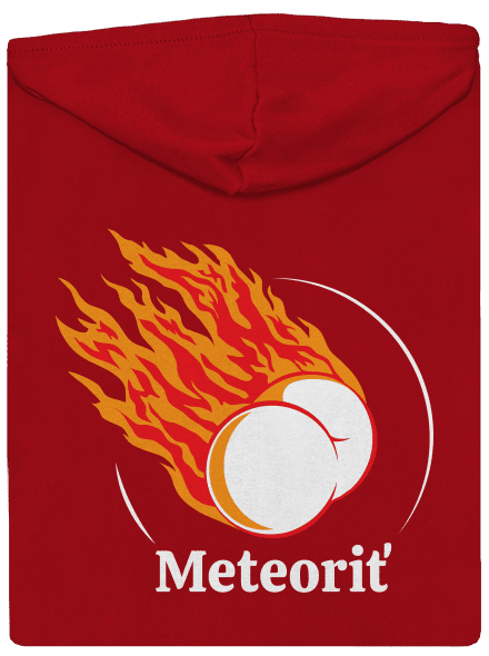Meteoriť pánska mikina na zips Red