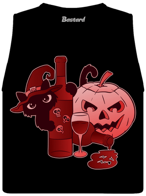 Hello, víno dámske tielko voľné Black