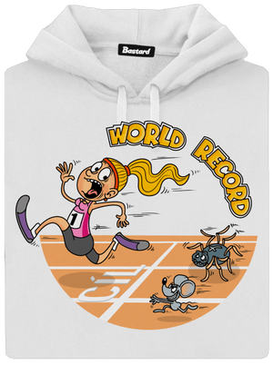 Svetový rekord dámska mikina klokanka White