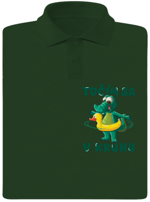 Točím sa v kruhu pánska polokošeľa Bottle Green Mal