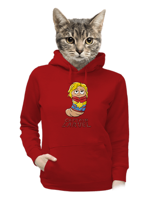 Captain Larvel dámska mikina klokanka Red Mal