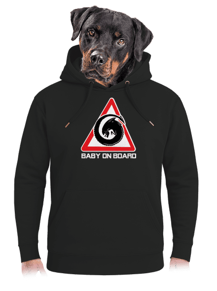 Alien inside unisex mikina premium Dark Black