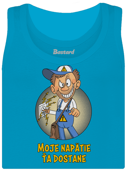 Moje napätie dámske tielko klasické Blue Atol