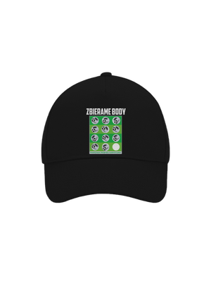 Zbierame body - futbal šiltovka baseballka Black