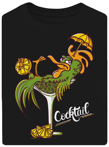 Cocktail unisex tričko oversized Black