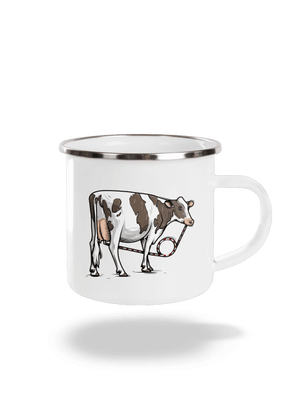 Cow drink plecháčik White