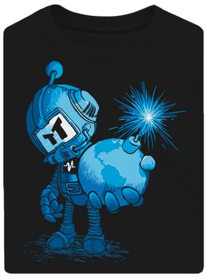 Časovaná bomba unisex tričko oversized Black