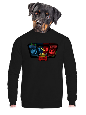 unisex mikina bez kapucne